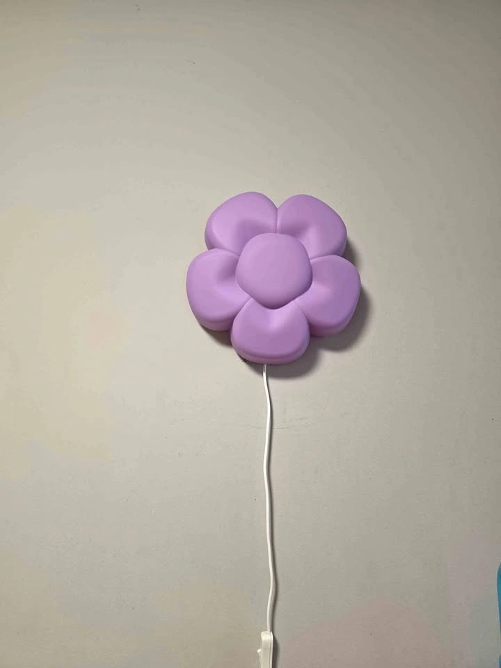 UPPLYST LED wall lamp, flower lilac - like new