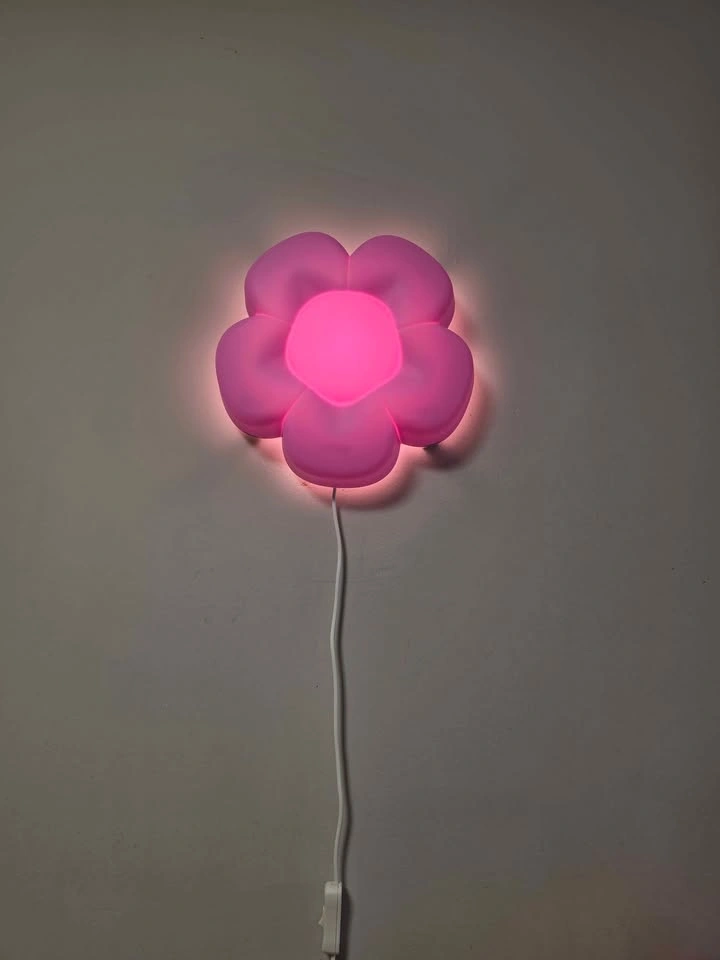 UPPLYST LED wall lamp, flower lilac - like new - photo 2