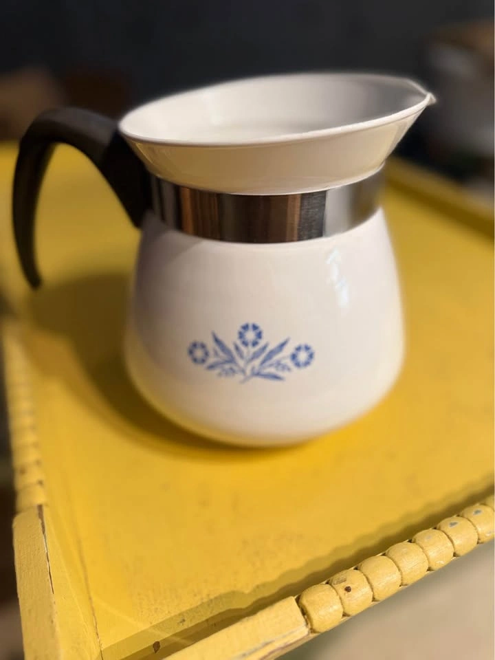 2 quart Corning Ware Blue cornflower teapot - photo 2