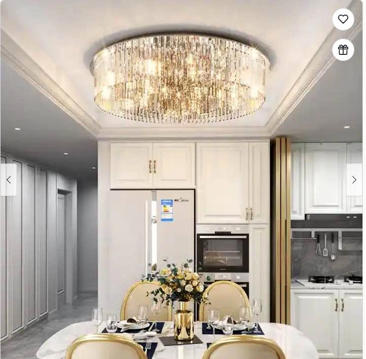 Modern Crystal Flush Mount Ceiling Light