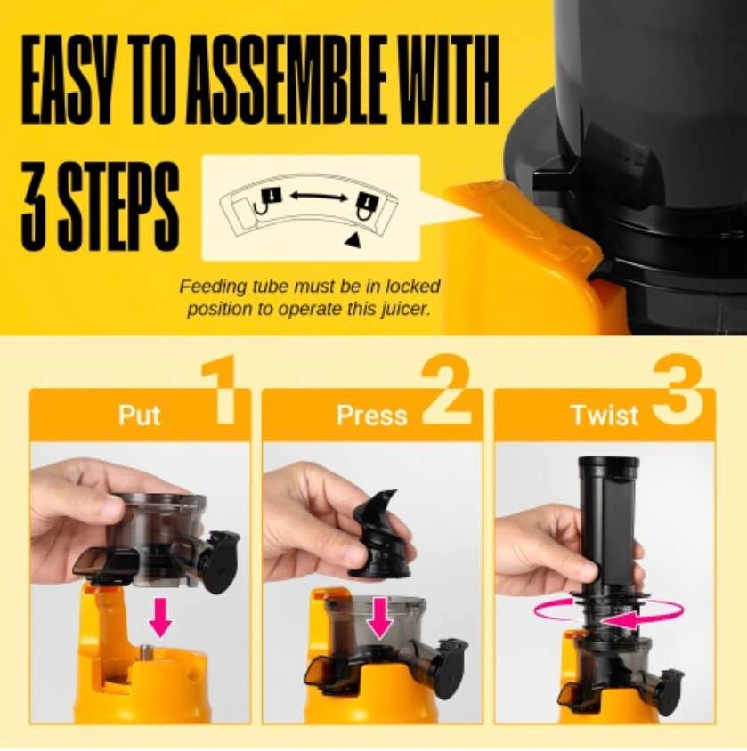Ventray Essential Ginnie Juicer, Compact & Slow - photo 3