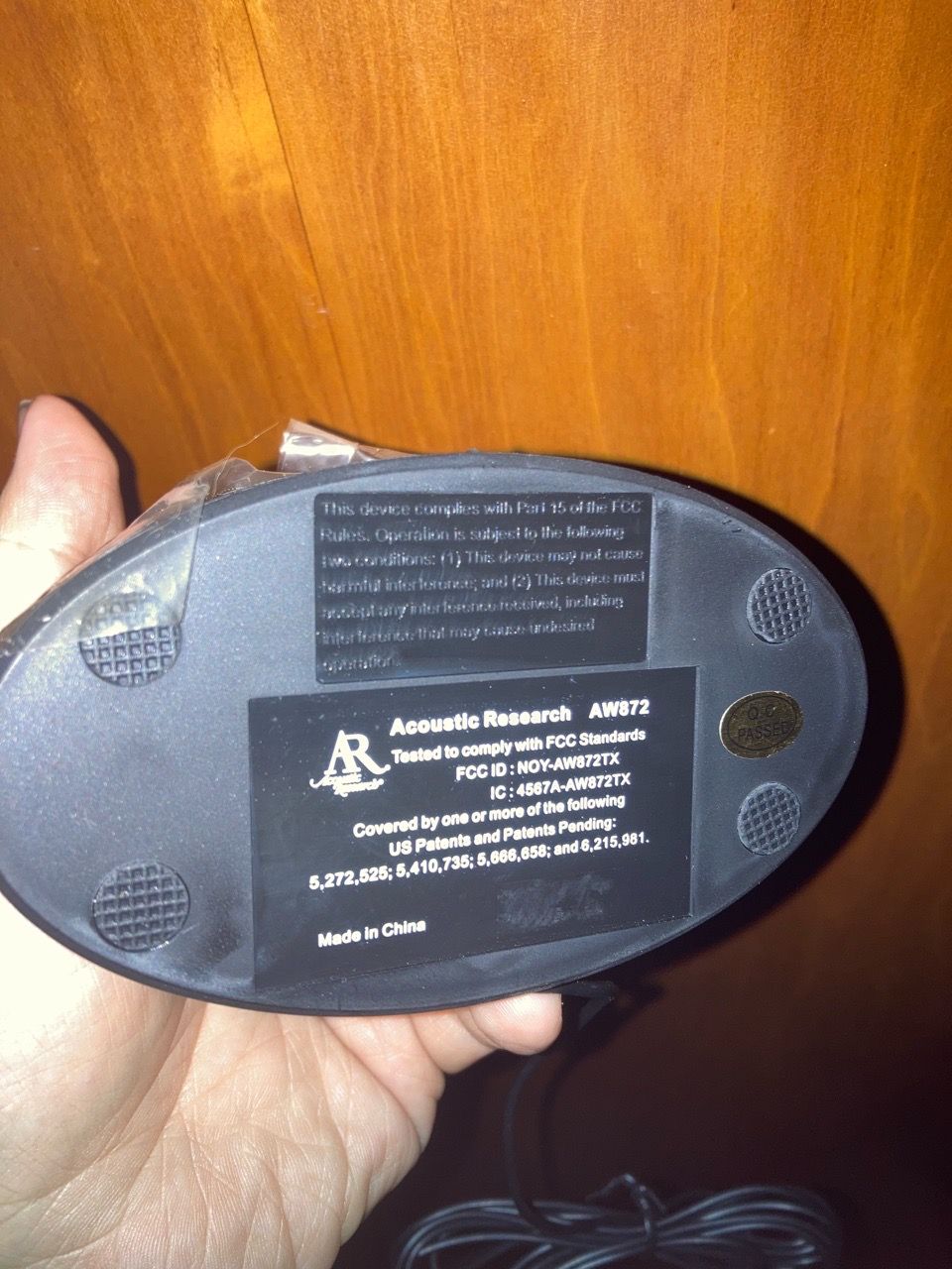 Acoustic Research AW872 Wireless Transmitter - photo 4