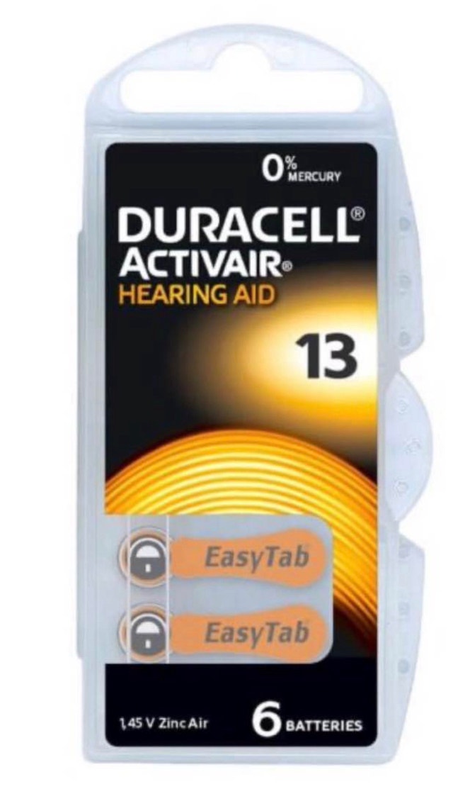 Duracell Easy Tab Hearing Aid Batteries