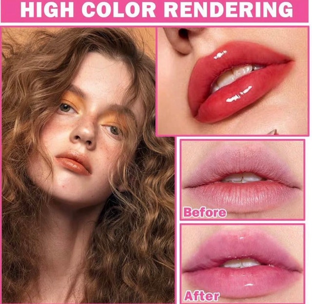 Hydrating Lip Oil, 6 ColorsTinted, Plumping, Big Brush Head - photo 3