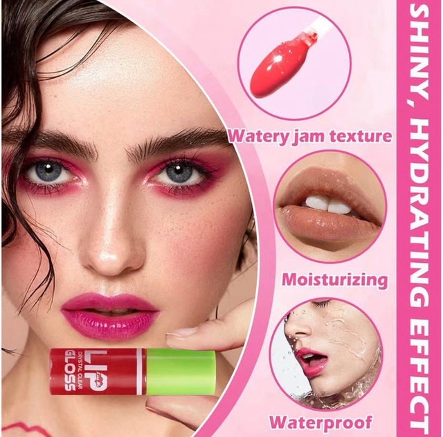 Hydrating Lip Oil, 6 ColorsTinted, Plumping, Big Brush Head - photo 4