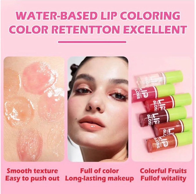 Hydrating Lip Oil, 6 ColorsTinted, Plumping, Big Brush Head - photo 5