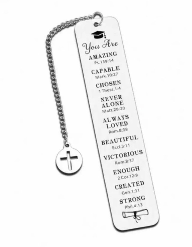 Inspirational Christian Bookmark Graduation Gift