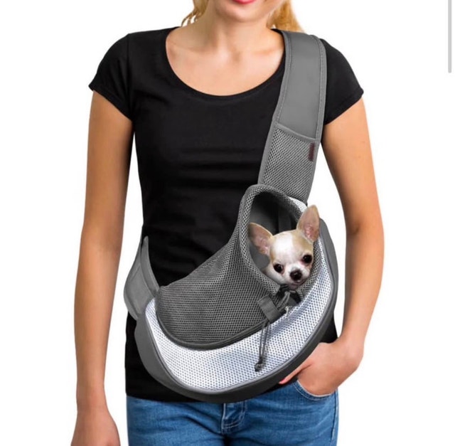 Pet Dog Sling Carrier Breathable Mesh Travel Safe Sling Bag