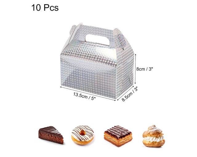 uxcell 10 Pack Iridescent Party Gable Treat Boxes - photo 2