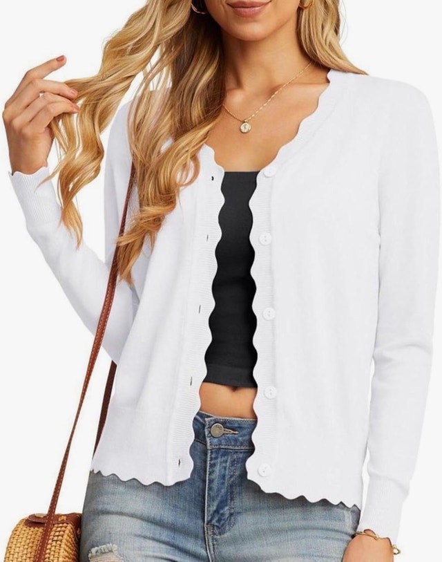 Women's V-Neck Cardigan Sweater - photo 2