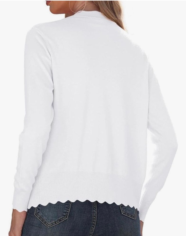 Women's V-Neck Cardigan Sweater - photo 4