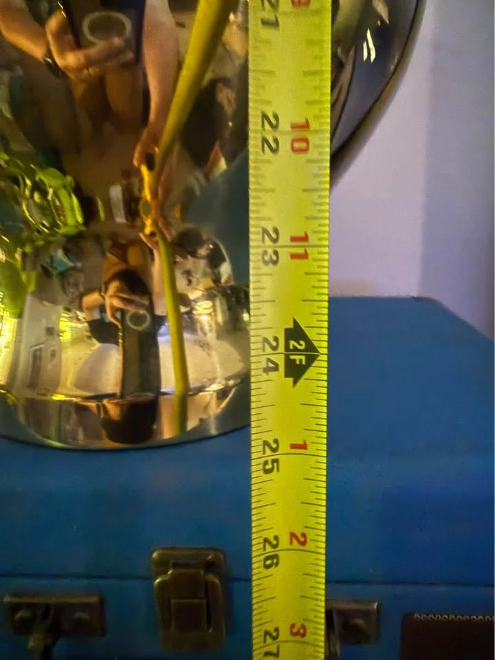 Vintage Brass Ginger Jar Lamp with oversized shade - photo 4