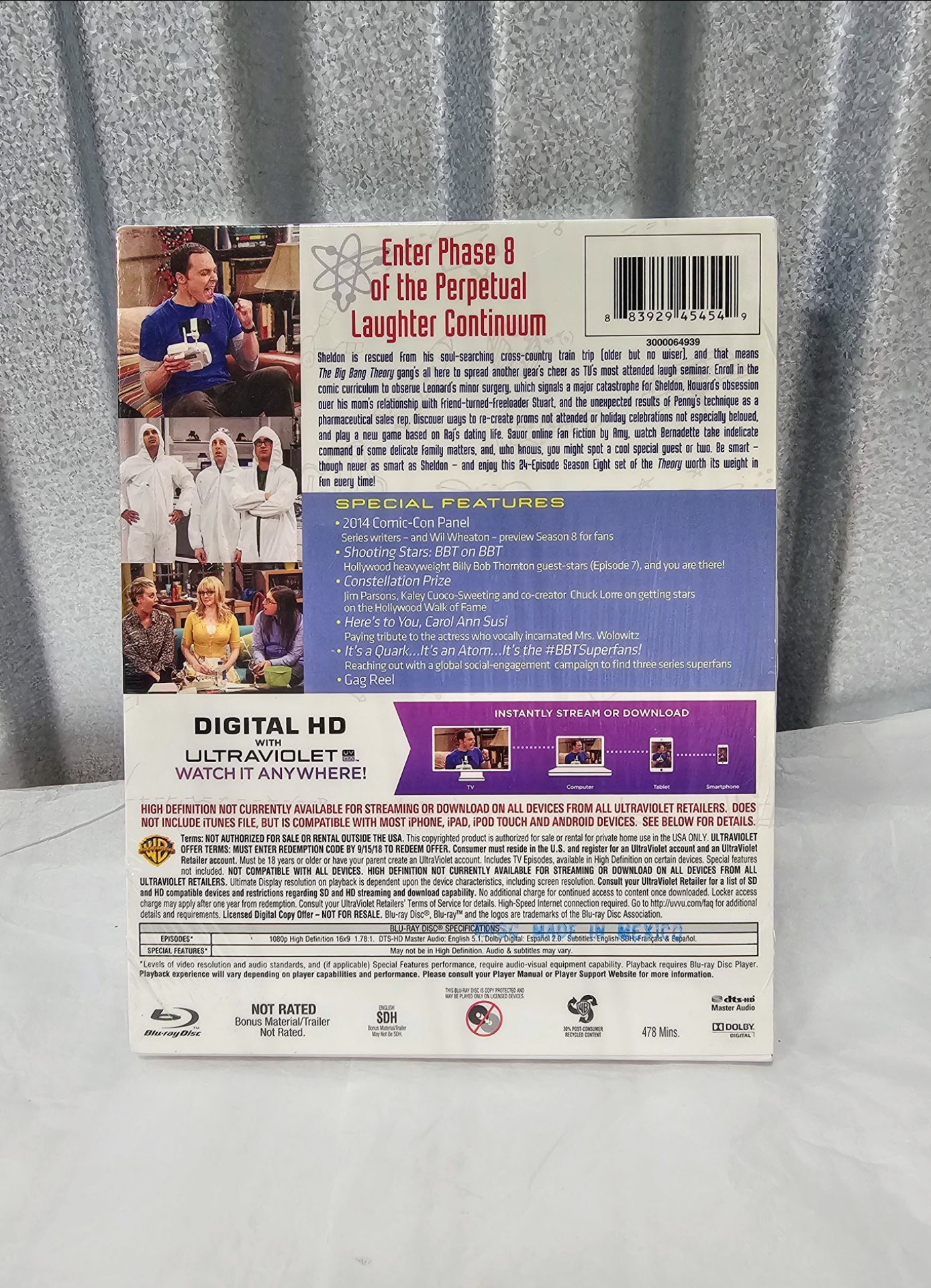 The Big Bang Theory Complete Eighth Season 8 Blu-ray - photo 2