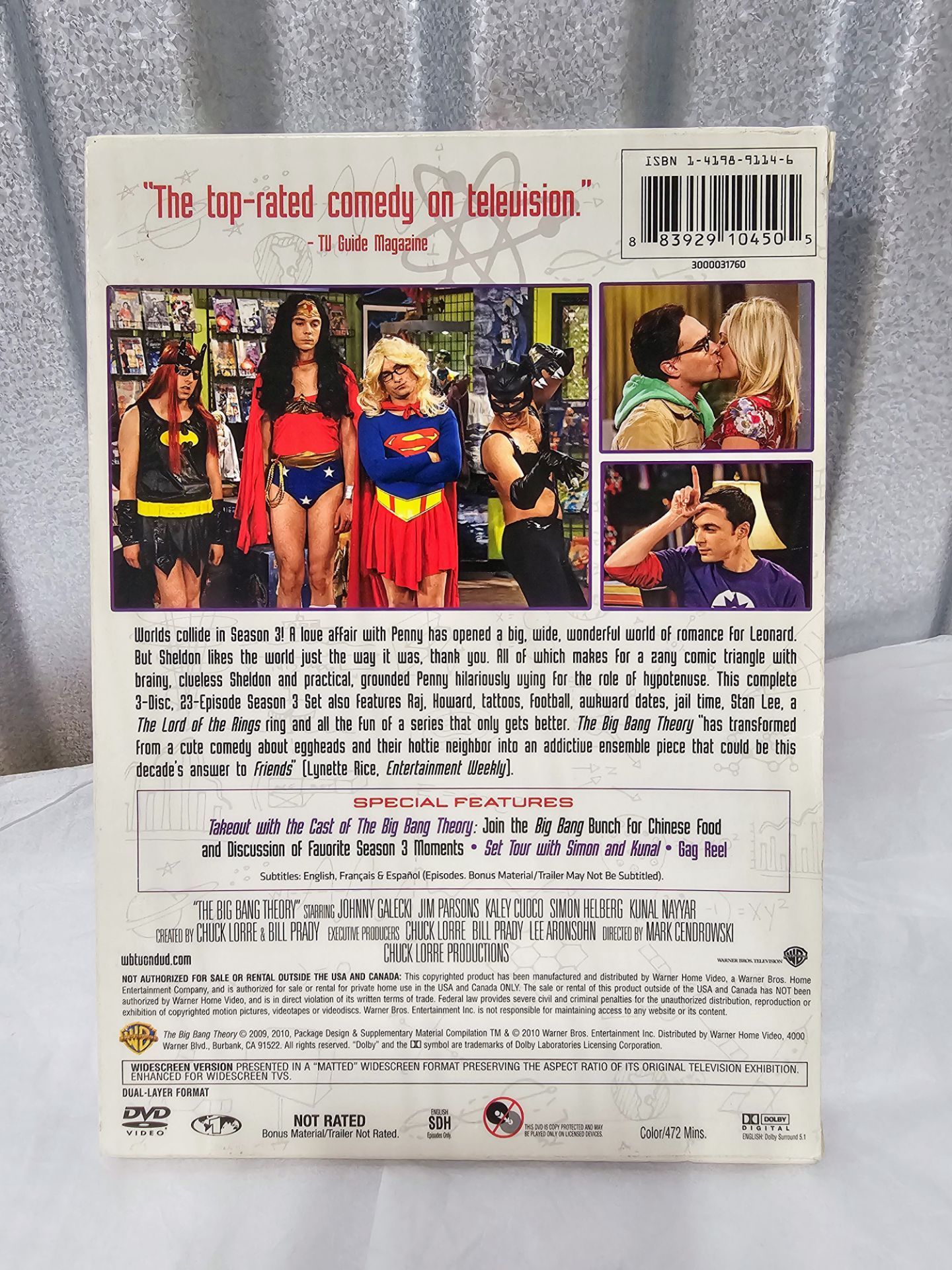 The Big Bang Theory Complete Third Season 3 Widescreen DVD - photo 2