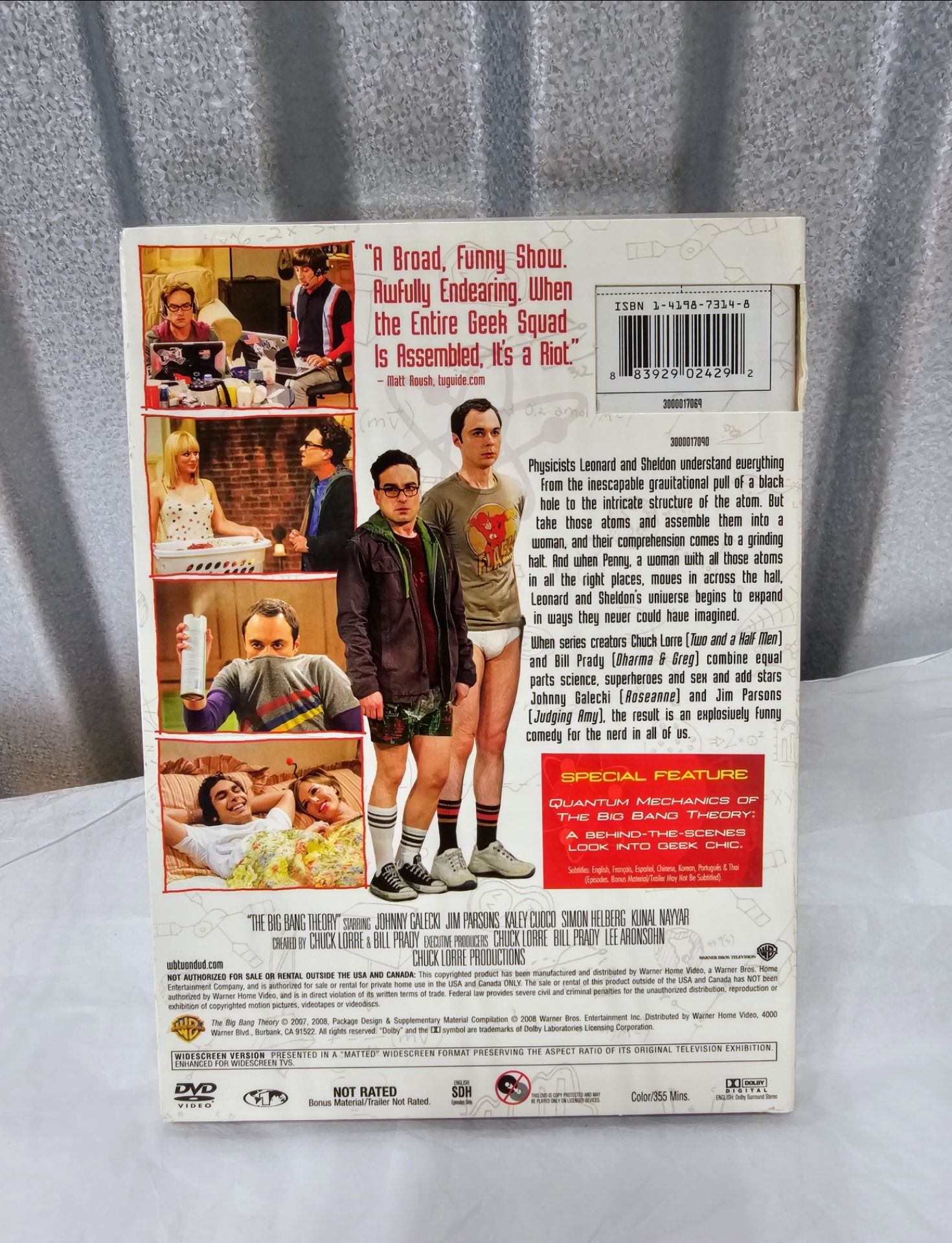 The Big Bang Theory Season 1 Widescreen DVD 2008 - photo 2