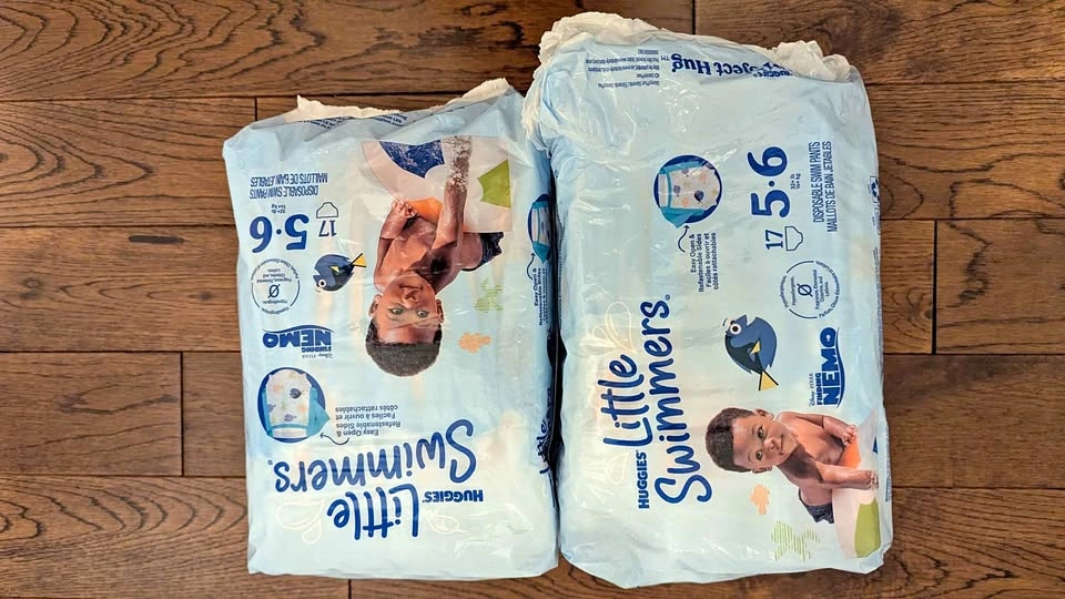 Swim Diapers Size 5-6 2 packs (1 opened with 15 diapers)