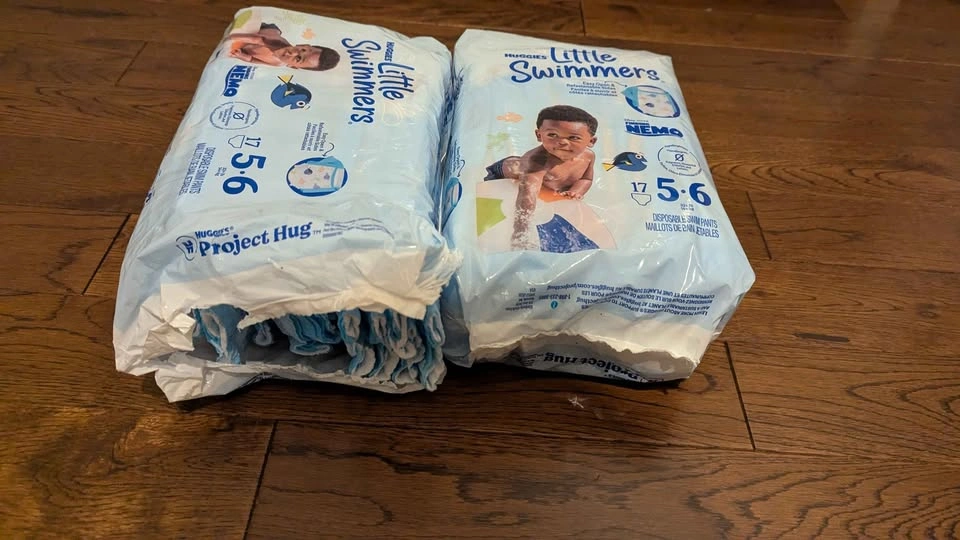 Swim Diapers Size 5-6 2 packs (1 opened with 15 diapers) - photo 2