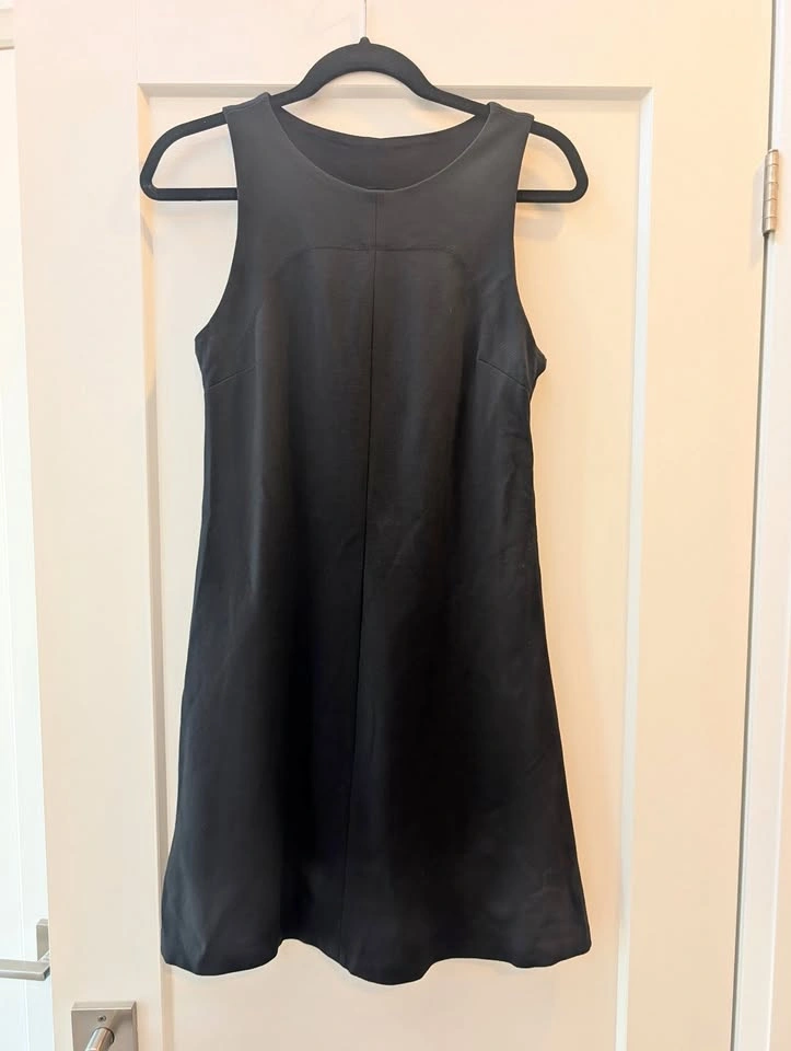 FIG Clothing Black Sleeveless Fit & Flare Mini Dress Size Small