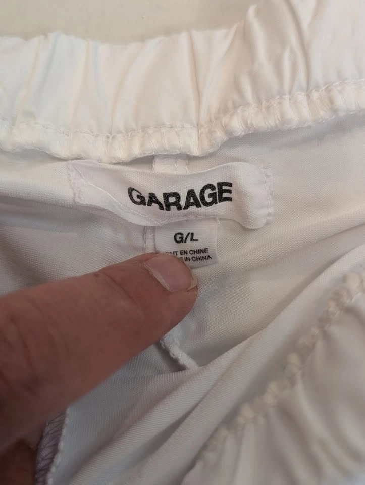 Garage White Mini Skort Size Large - photo 2