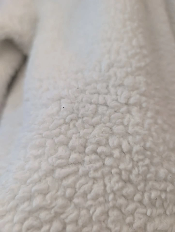Calvin Klein Performance Sherpa Crop Quarter Zip Pullover White - photo 4