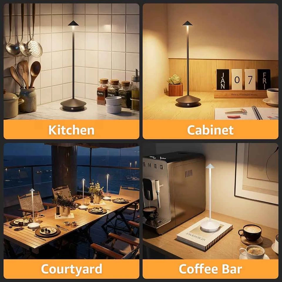 2-Pack 6000mAh Rechargeable Led Table Lamp - photo 5
