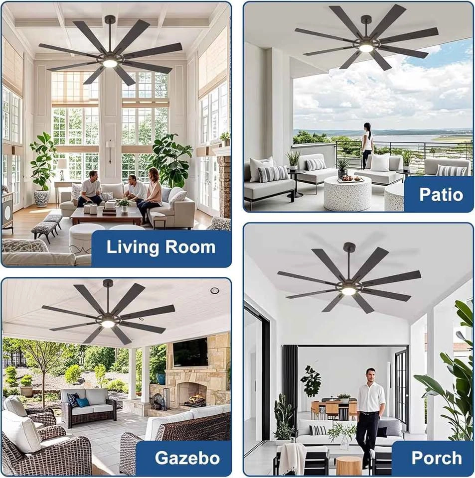 BvenuBigLite 72 Inch Large Ceiling Fan with Light - photo 2