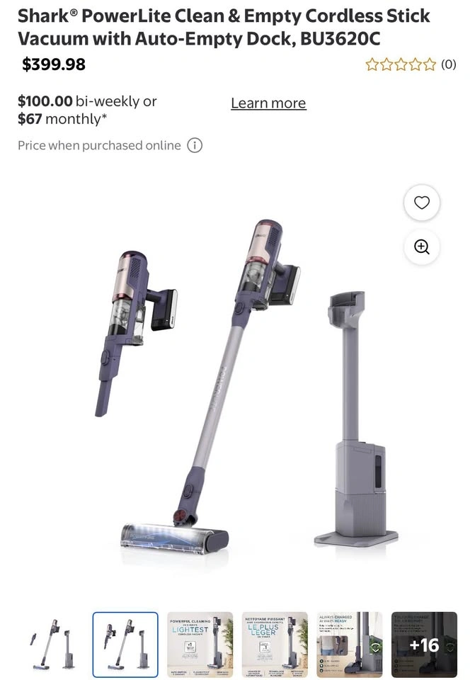 Shark PowerLite Clean & Empty Cordless Vacuum - Brand New - photo 3