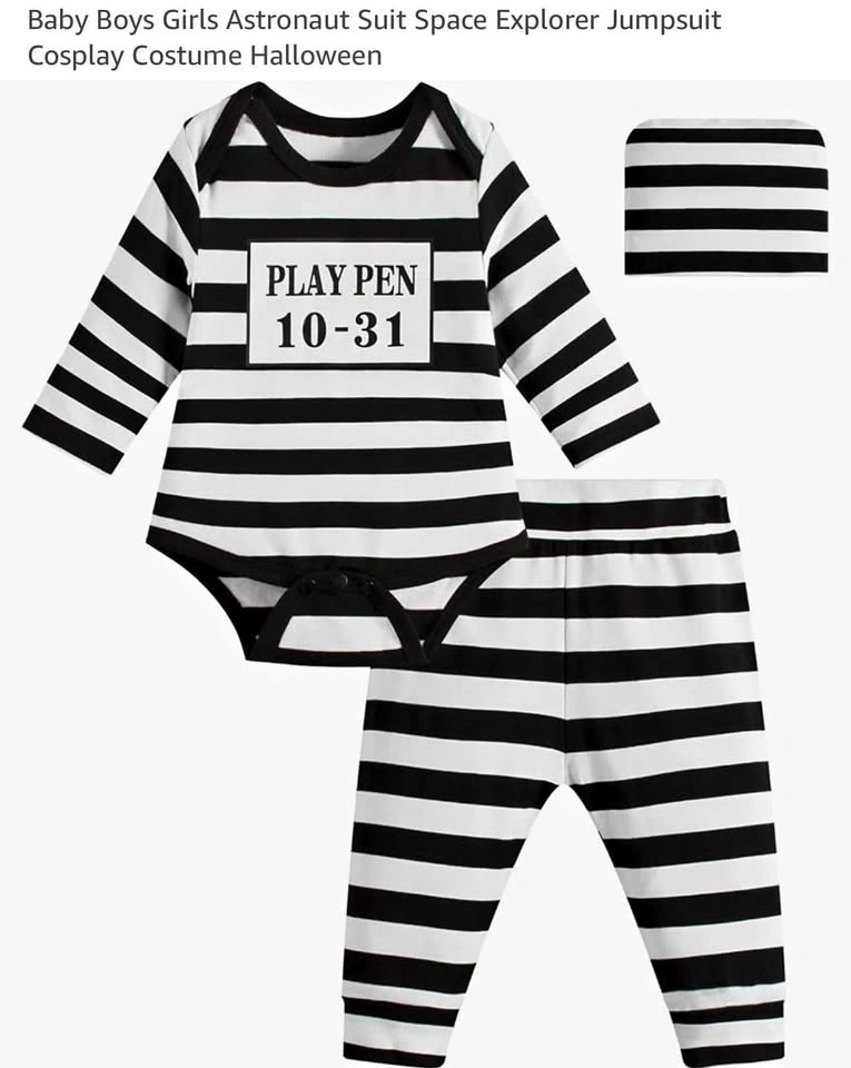 Baby Prisoner Halloween Costume (6–12 Months)