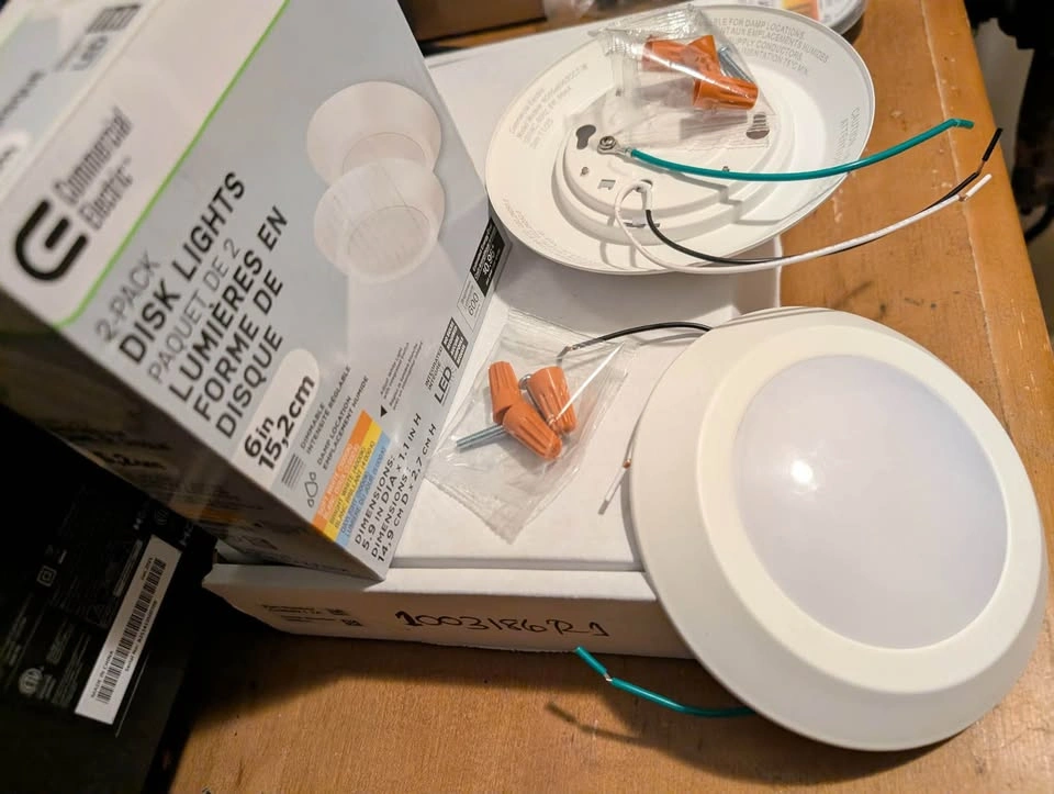 Commercial Electric 6in LED Disk Lights 2-Pack - photo 3
