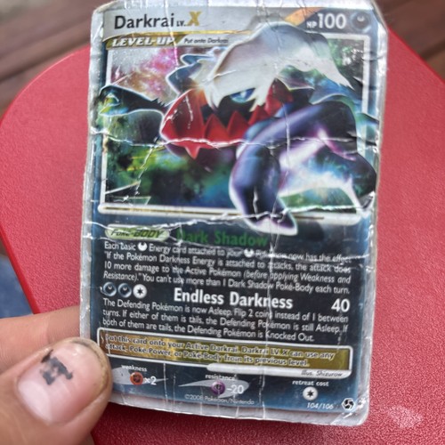 Pokemon TCG Darkrai Lv. X 104/106 Ultra Rare Holo DP Great Encou - photo 3