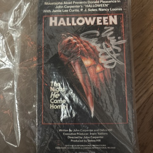 Halloween (VHS) signed by Michael Myers