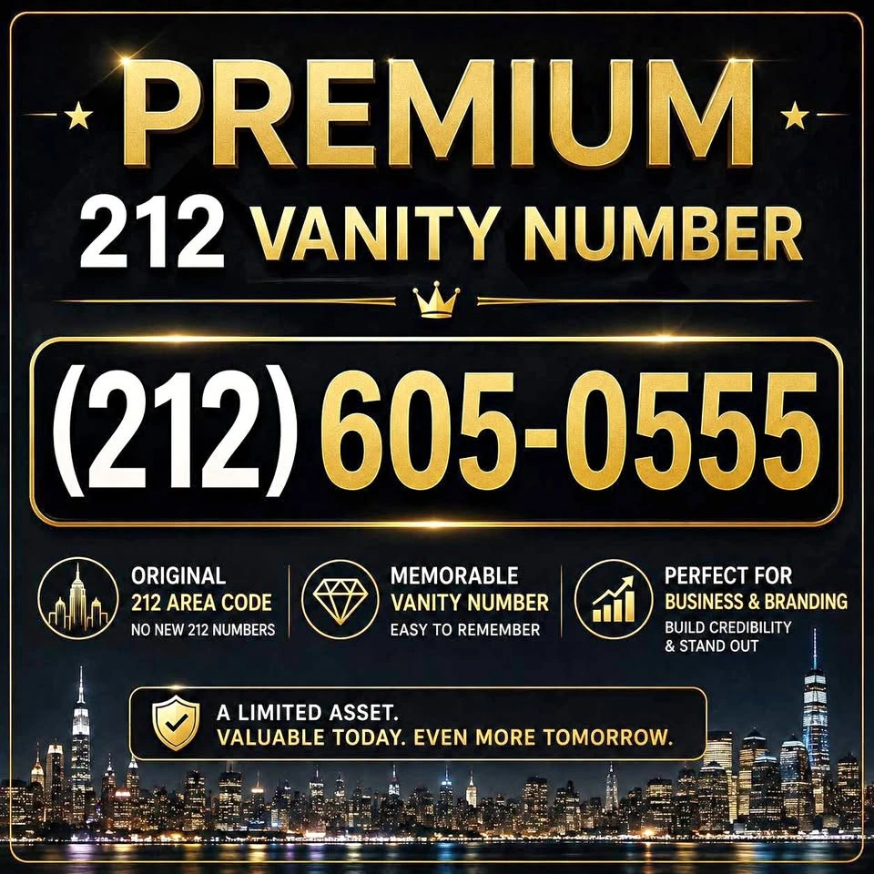 Premium Original NYC 212 vanity Phone Number