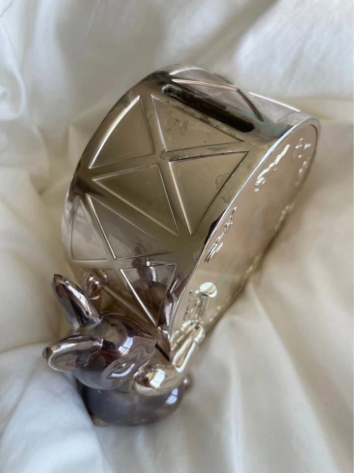 Royal Doulton Bunnykins Silver-Plated Drum Money Box - photo 3