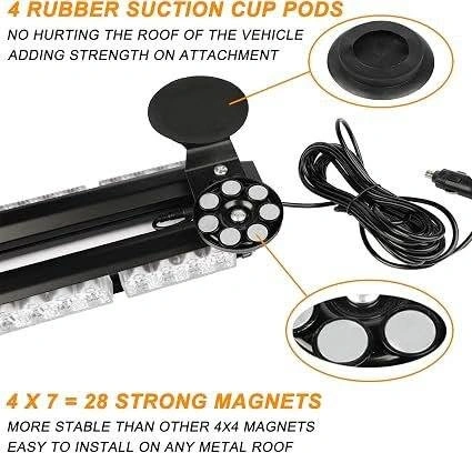 29.5-Inch LED Roof Top Strobe Light Bar – Emergency Warning Ligh - photo 2
