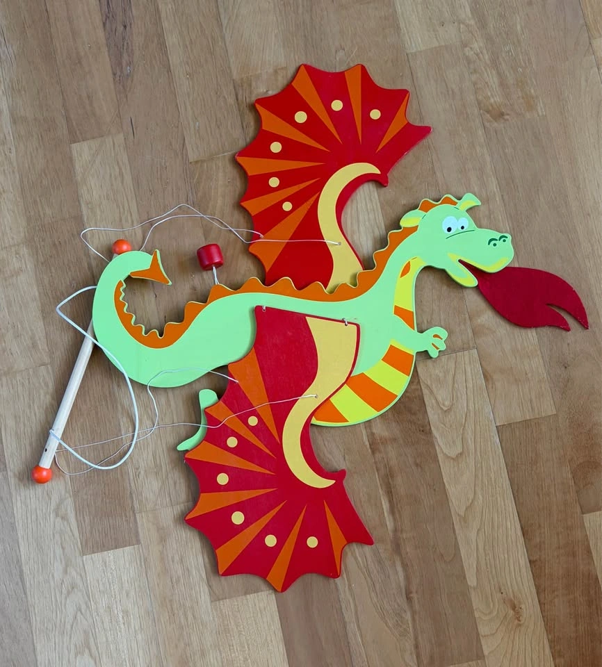 Wooden Dragon Flying Mobile - photo 2