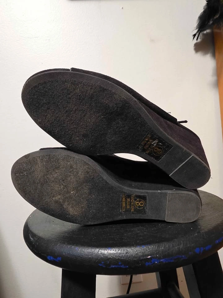 Black Lace-Up Wedge Sandals – Women’s Size 8 - photo 4