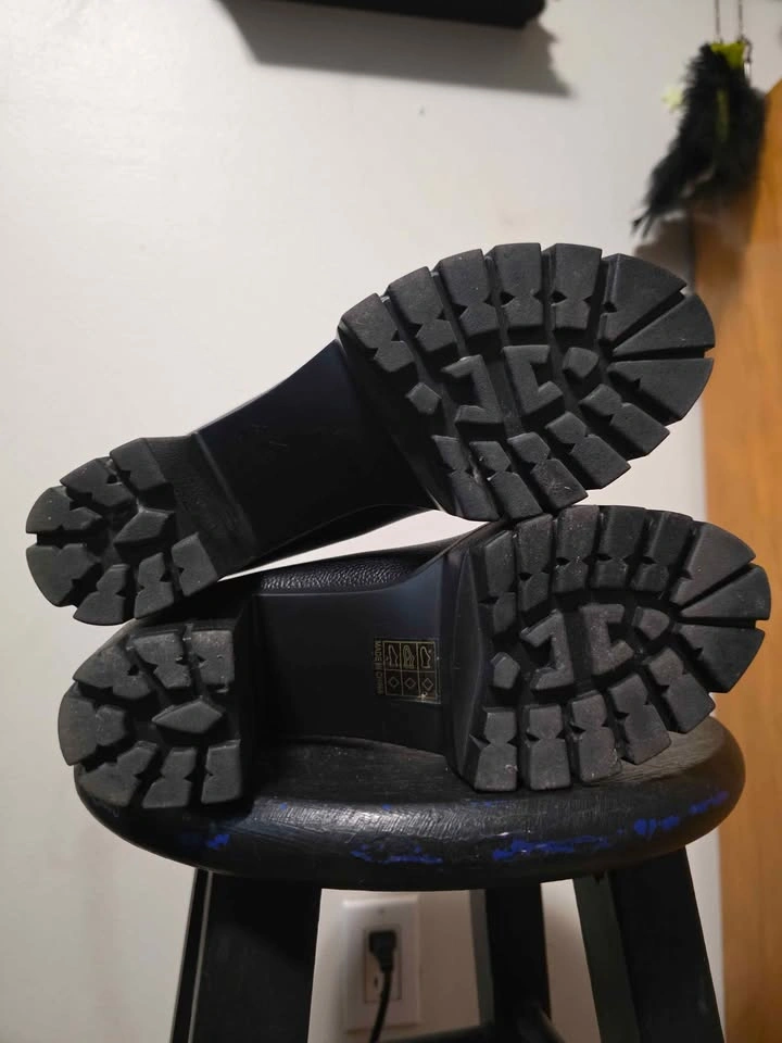 Black Chunky Platform Mary Jane Heels – Women’s Size 8 - photo 4
