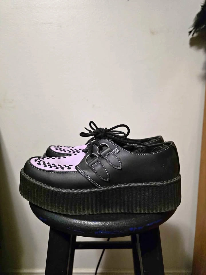 T.U.K. Purple & Black Platform Creepers – Women’s Size 9