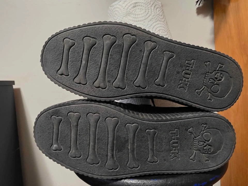 T.U.K. Purple & Black Platform Creepers – Women’s Size 9 - photo 4