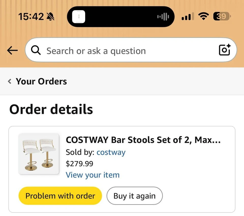 COSTWAY Bar Stools Set of 2 - photo 4
