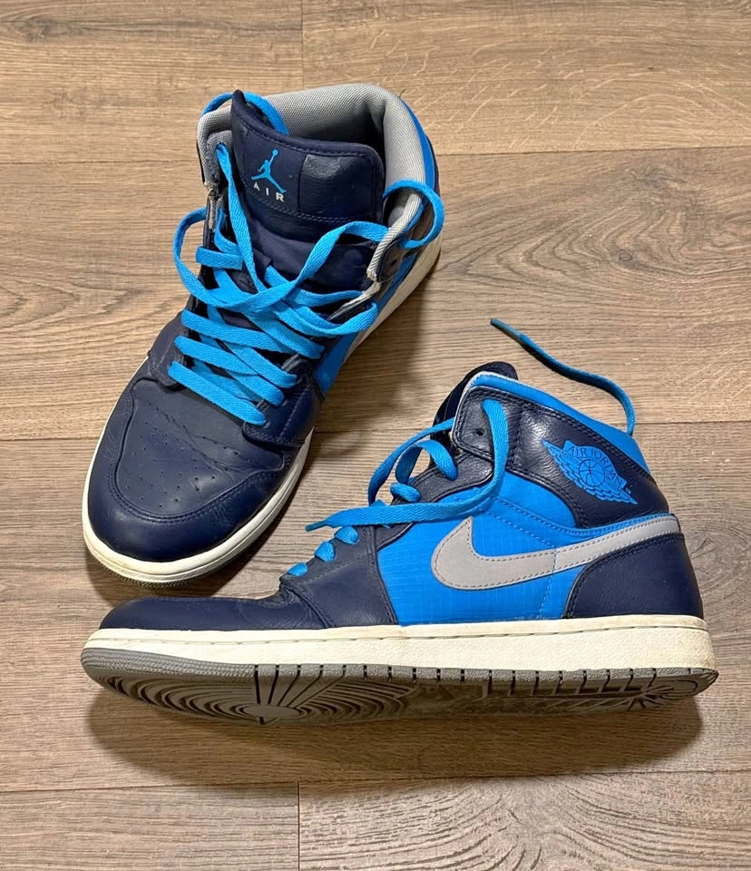 Nike Air Jordan 1 Mid Phat Obsidian Photo Blue - US 10