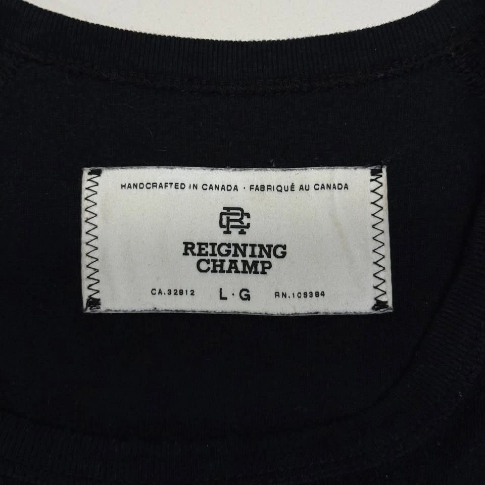 Reigning Champ black cotton t-shirt - men’s large - photo 5