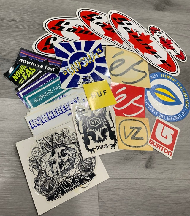 Vintage Skateboard Sticker Collection