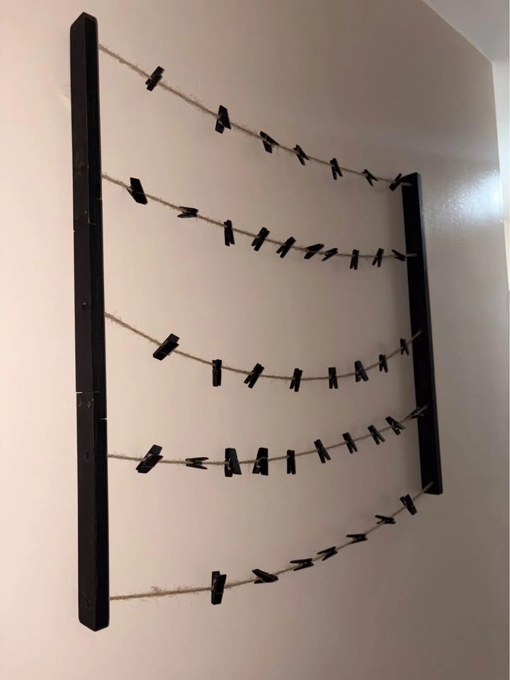 Wall Mounted Photo Display with Clips - photo 2