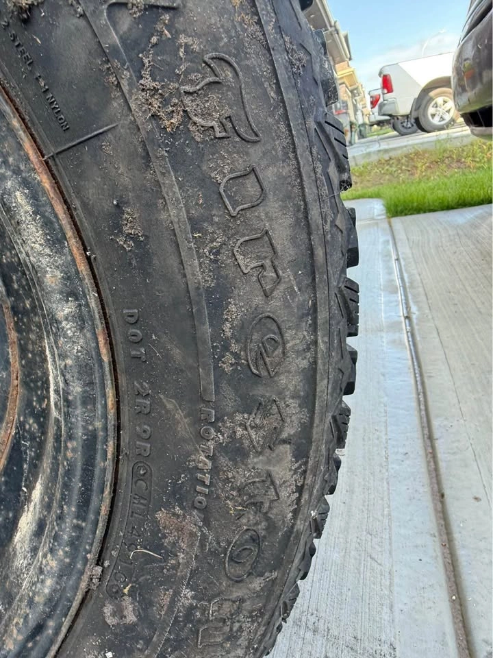 4 Firestone Winterforce Winter Tires 245/65R17 on Rims - photo 5
