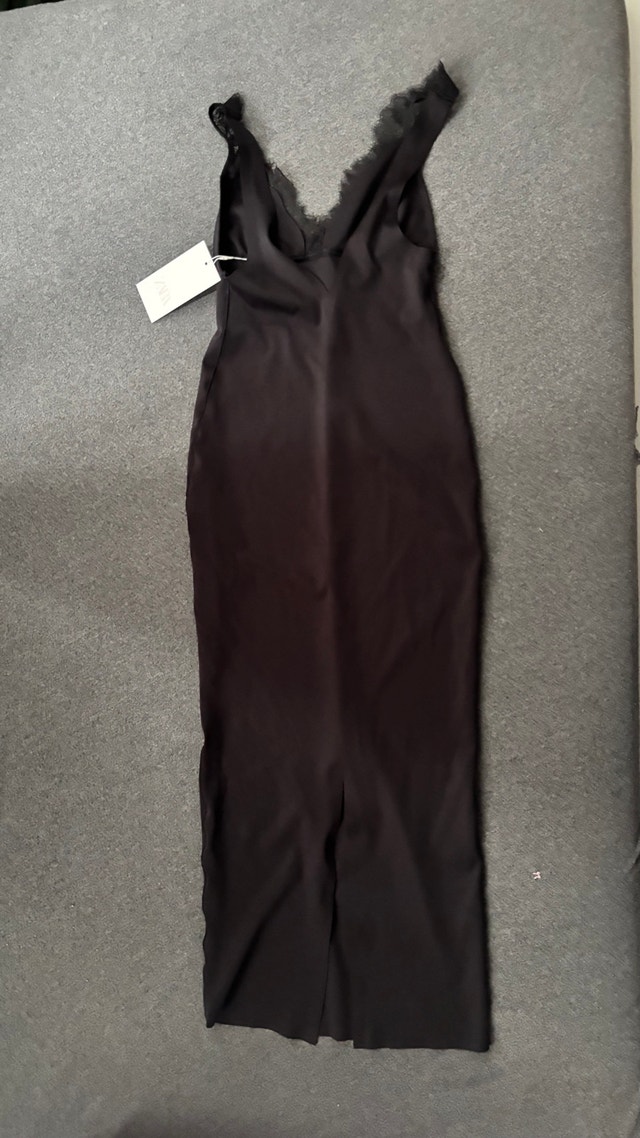 Zara Black V line Mid Dress - photo 2