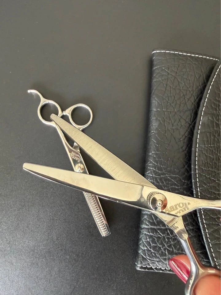 Aaron Prolux Hair Cutting and Thinning Shears Set - photo 3