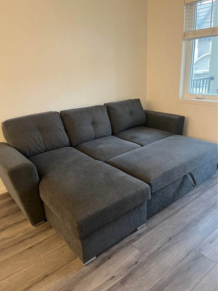 Sectional sofa bed with storage - photo 2