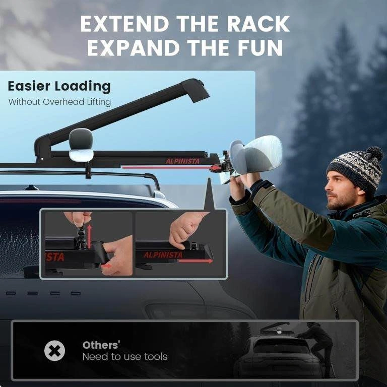 Alpinista Ski and Snowboard Roof Rack - photo 4