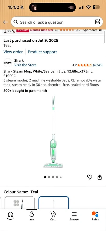 Shark Steam Mop S1000C